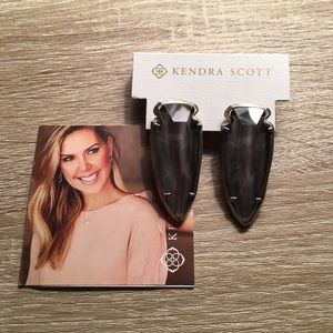 Kendra Scott Earrings - Gray & Silver